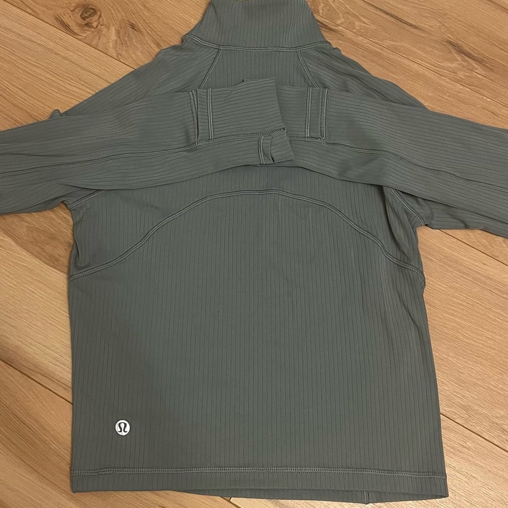 Lululemon It’s Rulu Ribbed Cropped Half Zip - Picture 3 of 8